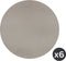 Placemat Togo rond (dia 38cm) - kunststof - taupe - SET/6