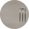 Placemat Togo rond (dia 38cm) - kunststof - taupe - SET/6
