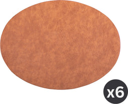 Placemat TROJA - ovaal, SET/6, 33x45cm, caramel