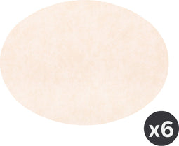 Placemat TROJA - ovaal, SET/6, 33x45cm, cream