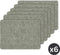 Placemat TRUMAN rechthoekig, SET/6, 33x45 cm, dubbelzijdig, charcoal