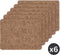 Placemat TRUMAN rechthoekig, SET/6, 33x45 cm, dubbelzijdig, walnoot