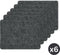 Placemat TRUMAN rechthoekig, SET/6, 33x45 cm, dubbelzijdig, zwart