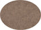 Placemat TRUMAN SET/6, oval, 33x45 cm, double layer, coffee