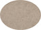 Placemat TRUMAN SET/6, oval, 33x45 cm, double layer, taupe