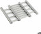 Placemat Uitschuifbaar Zilverkleurig Roestvrij staal 23 x 2 x 20 cm (12 Stuks)
