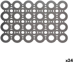 Placemat Viejo Valle PVC Zilverkleurig 45 x 30 cm (24 Stuks)