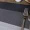 Placemat Woven - Grijs Gestreept, 30x45cm - KitchenCraft
