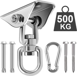 Plafondhaak - Ophangen bokszak schommel en hangstoel - Ophangsysteem - Ophanghaak - Plafondbeugel - RVS – 500kg tilgewicht
