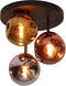 Plafondlamp 3L stellar - Artic zwart