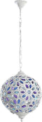 Plafondlamp DKD Home Decor 28 x 28 x 44 cm Metaal Wit Multicolour 50 W