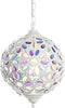 Plafondlamp DKD Home Decor 28 x 28 x 44 cm Metaal Wit Multicolour 50 W