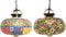 Plafondlamp DKD Home Decor 32 x 32 x 26 cm Kristal Multicolour 25 W (2 Stuks)