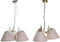 Plafondlamp DKD Home Decor 50 x 46 x 30 cm Gouden Metaal Wit 50 W (2 Stuks)