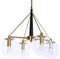 Plafondlamp DKD Home Decor 50 x 50 x 144 cm Kristal Gouden Metaal 50 W