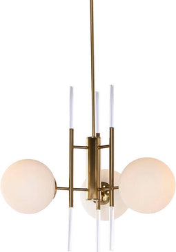 Plafondlamp DKD Home Decor 64 x 64 x 64 cm Kristal Gouden Metaal Wit 50 W