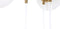 Plafondlamp DKD Home Decor 64 x 64 x 64 cm Kristal Gouden Metaal Wit 50 W
