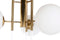 Plafondlamp DKD Home Decor 64 x 64 x 64 cm Kristal Gouden Metaal Wit 50 W