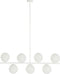 Plafondlamp DKD Home Decor 98 x 45 x 30 cm Kristal Metaal Wit 50 W