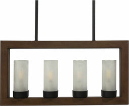Plafondlamp DKD Home Decor Bruin Aluminium Kristal (52 x 6 x 26 cm)