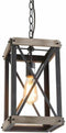 Plafondlamp DKD Home Decor Bruin Zwart Metaal Pijnboom (23 x 23 x 41 cm)