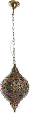 Plafondlamp DKD Home Decor Gouden Metaal Multicolour 40 W 50 W 24 x 24 x 42 cm