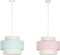 Plafondlamp DKD Home Decor Groen Licht Roze 50 W (40 x 40 x 30 cm) (2 Stuks)