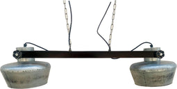 Plafondlamp DKD Home Decor Ijzer Mangohout 50 W (104 x 25 x 28 cm)
