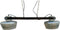 Plafondlamp DKD Home Decor Ijzer Mangohout 50 W (104 x 25 x 28 cm)