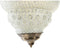 Plafondlamp DKD Home Decor Kristal Metaal Wit 25 W (23 x 23 x 33 cm)