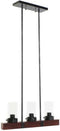 Plafondlamp DKD Home Decor Kristal Zwart Bruin Aluminium (50 x 8 x 21 cm)