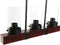 Plafondlamp DKD Home Decor Kristal Zwart Bruin Aluminium (50 x 8 x 21 cm)