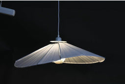 Plafondlamp DKD Home Decor Metaal Linnen Wit 50 W (68 x 68 x 21 cm)