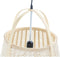 Plafondlamp DKD Home Decor Natuurlijk Crème 220 V 50 W (47 x 47 x 64 cm)