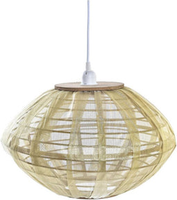 Plafondlamp DKD Home Decor Natuurlijk Gouden Bruin Bamboe 50 W (42 x 42 x 26 cm)