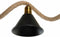 Plafondlamp DKD Home Decor Natuurlijk Zwart Metaal Touw 50 W (85 x 18 x 20 cm)