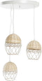 Plafondlamp DKD Home Decor Wit Lichtbruin 220 V 50 W (38 x 38 x 75 cm)