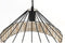Plafondlamp DKD Home Decor Zwart Metaal Rotan 50 W (35 x 35 x 22 cm) (2 Stuks)