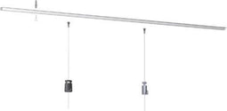 Plafondophangsysteem OPUS 2 top rail zwart all-in-one
