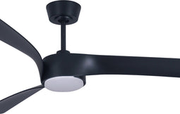Plafondventilator Line Zwart Ø 132cm Incl. Lamp & Afstandsbediening