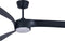 Plafondventilator Line Zwart Ø 132cm Incl. Lamp & Afstandsbediening