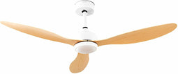 Plafondventilator met ledverlichting en 3 ABS-bladen Wuled InnovaGoods Hout 36 W 52" Ø132 cm