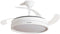 Plafondventilator met ledverlichting en 4 inklapbare bladen Keteez InnovaGoods Wit 72 W Ø49-104 cm