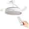 Plafondventilator met ledverlichting en 4 inklapbare bladen Keteez InnovaGoods Wit 72 W Ø49-104 cm