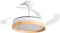 Plafondventilator met ledverlichting en 4 inklapbare bladen Woteez InnovaGoods Hout 72 W Ø49-104 cm