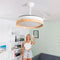 Plafondventilator met ledverlichting en 4 inklapbare bladen Woteez InnovaGoods Hout 72 W Ø49-104 cm