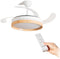 Plafondventilator met ledverlichting en 4 inklapbare bladen Woteez InnovaGoods Hout 72 W Ø49-104 cm