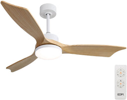 Plafondventilator met licht EDM 33819 Báltico 20 W 2190 Lm