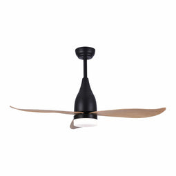 Plafondventilator met licht EDM Kattegat 1620 Lm Zwart 18 W