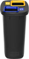 Plafor Duo Bin, Prullenbak voor afvalscheiding - 90L – Zwart - Met 5 Gratis Stickers – Recycle – Afvalbak - Vuilnisbak – Afvalemmer – Afvalscheiding – Vuilnisemmer – Sorteerafvalemmer – Recycling – Hygiënisch - Kantoor – Keuken